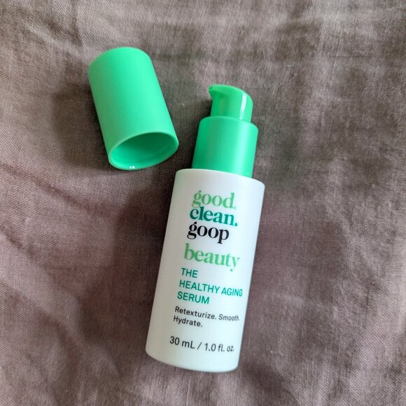 🌸 Goop good.clean.goop beauty Aging Serum with Peptides & Tranexamic Acid NIB - Picture 1 of 5
